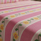 Sábana King  Bramante Cajón Amplio 100% Algodón Super Suave Rosa Chicle Pétalo Pop Rosa