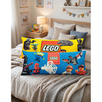 Almohada Jumbo Providencia Doble Vista Lego Azul / Amarillo Amarillo