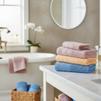 Tallas De Medio Baño 100% Algodón Super Absorbente Maya Rosa Colección 1