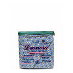 Juego De Sábanas Matrimonial Leonora Franela Planchada 2mts Azul Acero Punteado Azul