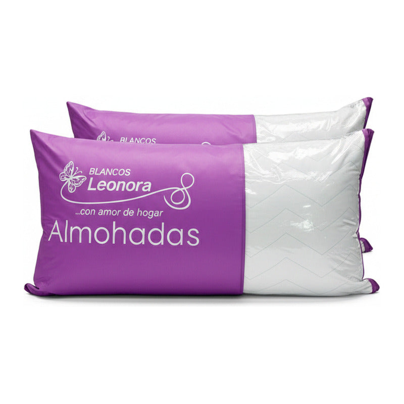 Par De Almohadas King Size  Extra Suaves Y Esponjosas Blanco