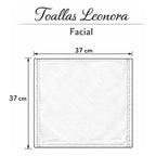 Toalla 100% Algodón Calidad Premium Super Absorbente Pack Blanco Facial