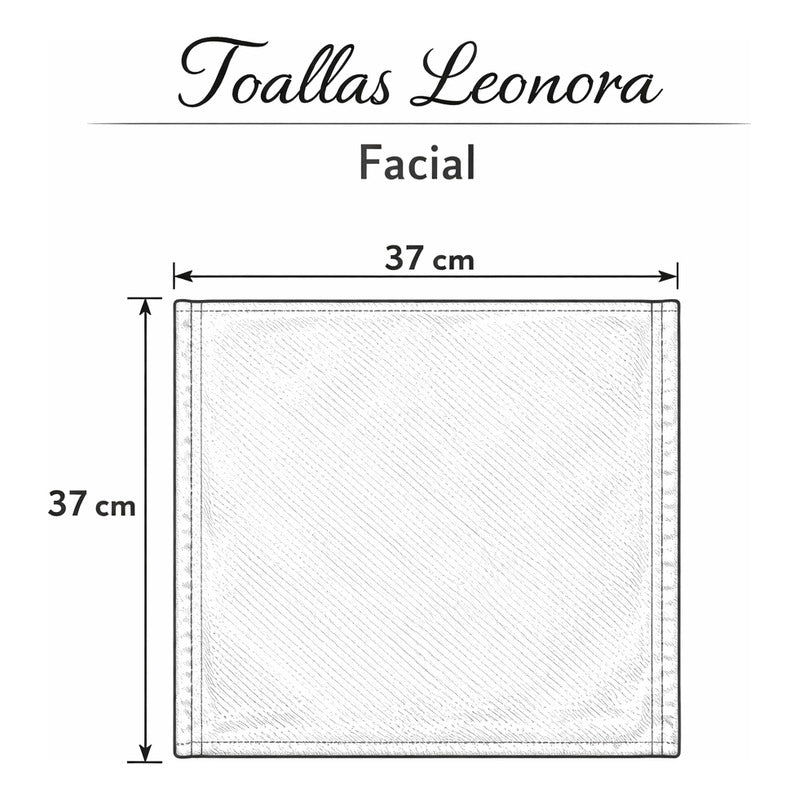Toalla 100% Algodón Calidad Premium Super Absorbente Pack Blanco Facial