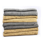 Set 4 Toallas Premium Super Absorbentes 100% Algodón Tamaño Gris Grande, Máxima Absorción Y Suavidad Superior