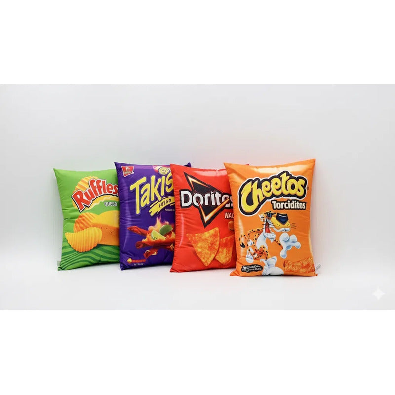 Almohada De Chetos Providencia Grande Super Suave Esponjoso Naranja