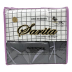 Juego De Sabanas 6 Piezas Tacto Bambu Premium Quality Negro Cuadrado Blanco