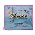 Juego De Sabanas 6 Piezas Tacto Bambu Premium Quality Azul Petróleo Hojitas Petroleo