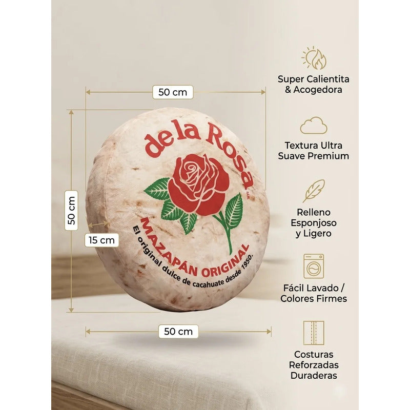 Almohada Providencia De Mazapán De La Rosa Super Suave Beige