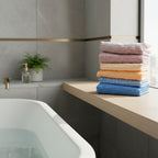 Tallas De Medio Baño 100% Algodón Super Absorbente Maya Rosa Colección 1