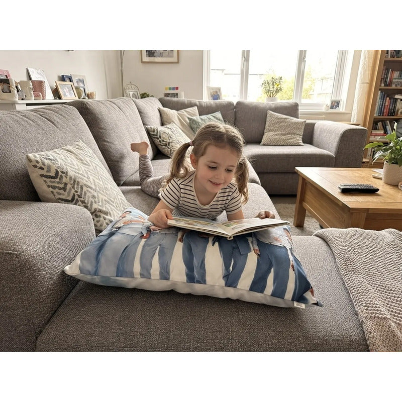 Almohada Providencia De Bts Super Suave Y Esponjosa Azul Claro