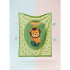 Cunero Baby Clasic Leonora De Bebé Térmico Y Super Suavecito Leoncito Verde Verde
