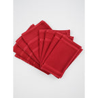 Juego De Toallas De Microfibra  Premium Absorbentes Y Suaves Rojo Cuerpo-manos Y Facial Roja Lisa